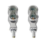 HTGMTGPACC For Ducati Turn Signal Light Motorcycle Vintage 8mm Indicator Lamp Amber Turn Signal Flasher Light Motorcycle Turn Signal Light(A Brass)