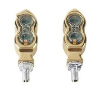 HTGMTGPACC For Suzuki Turn Signal Light Motorcycle Vintage 8mm Indicator Lamp Amber Turn Signal Flasher Light Motorcycle Turn Signal Light(B Brass)