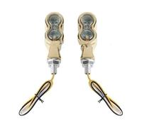 HTGMTGPACC For Suzuki Turn Signal Light Motorcycle Vintage 8mm Indicator Lamp Amber Turn Signal Flasher Light Motorcycle Turn Signal Light(A Chrome)