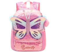 HTgroce Children's Backpack Animal Cute Kindergarten School Bag for Girls Boys Gift, A-pink Butterfly, 33x28x12 cm, Modern and childlike