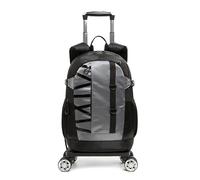 HTgroce Rolling Backpack with Wheels for Boys Roller Wheels Backpacks Big Kids Laptop Luggage Travel Suitcase for Teen Boys, 04