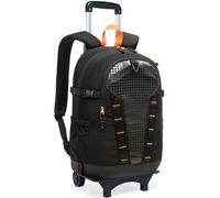 HTgroce Rolling Laptop Bag Wheeled Laptop Overnight Roller Case Computer Bag for Travel/Business/Men/Women-Black