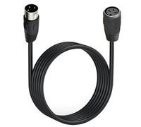 HTGuoji Din 3 Pin Cable, 3-Pin Din Male To Female Speaker Audio Cable Wire for Bang & Olufsen B&O BeoLab PowerLink MK2, Peavey Sanpera Pedal and Monster Clarity HD Model One (3 Meter)