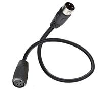 HTGuoji MIDI 3 Pin Din Male to Female Adapter Cable Cord for Bang, Olufsen B&O, BeoLab, POWERLINK mk2 Extension (0.5 Meter)