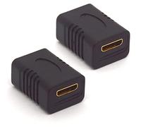 HTGuoji Mini HDMI Coupler 4K Mini-HDMI Adapter HDMI Type C Female to Female Connector Support 3D 1080P HDMI Extender for Phone Cameras Tablet (2Pcs)