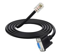 HTGuoji RS232 DB9 to RJ9 Adapter Cable, DB9pin To 4P4C Ethernet Console Cable For Routers And Switches Quick Connection, 1.5 Metres