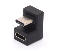 HTGuoji USB C U-Shape Adapter, 180 Degree USB 3.1 Type C Male to Female Converter Type C Data Transfer Connector 4K60Hz 10Gbps for Laptop & Tablet & Mobile Phone and all Type C Supported Device