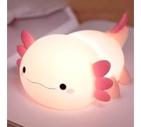HTGWCG Axolotl Night Light, Cute Lamp, Axolotl Lamp, USB Powered, Touch Control & Timer, Bedroom Decor as Xmas Birthday Gifts