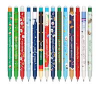 HTGWCG Erasable Pens Rub Out, 0.5mm Erasable Gel Pens with Rubbers on the End, Heat Friction Pen with Eraser, Handwriting Writing Pen for Kids Adult School Office Supplies