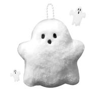 HTGWCG Halloween Ghost Plush Keychain, Halloween Hanging Decorations, Fluffy Cartoon Pendant, Cute Gifts for Boys Girls Kids