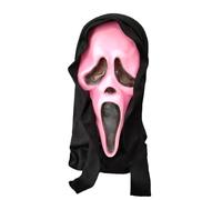 HTGWCG Halloween Horror Scream Mask, Scream Ghostface Mask, Realistic Adult Latex Scary Costume, Scary Skull Halloween Costume for Cosplay Party Decorations