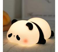 HTGWCG Rechargeable Cute Panda Night Light, Panda Night Light for Kids, Colour Changing Pandas Night Light, Silicone Squishy Pandas Night Lamp for Toddlers Nursery Baby Room Nice Gifts[ A]
