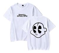 HTHDA Lil Darkie Tour 2025 Crewneck Casual T-Shirt, Street Trend Printed Short-Sleeve,Summer Short Sleeve New,Tee Unisex,White,XS
