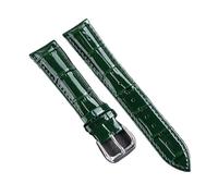 HTHRRFE 12mm 14mm 16mm 18mm 19mm 20mm 21mm 22mm 24mm Leather Strap Vintage Cowhide Watchband Sport Waterproof Bracelet Watch Accessories(Green,14mm)