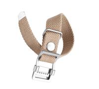 HTHRRFE 19mm One-Piece Nylon Canva Watch Strap Compatible With Casio Forester FT500WC FT-500WC AW-80V W-89H Breathable Sport Watch Band Men Bracelet(Khaki)