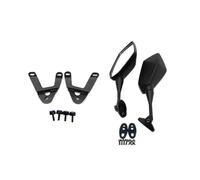 HTHRRFE 2024 Compatible With Yamaha XMAX 125 Scooter Rearview Mirrors Forward Moving Rear View Holder Bracket Mirror(Set 2b)