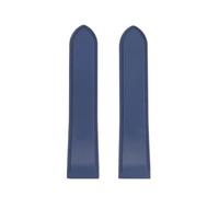 HTHRRFE 23mm 25m Compatible With Cartier Santos100 Santos Silicone Rubber Watch Strap Santos 100 Metal Buckle Watchband Men Black Blue Soft Bracelet(Blue-No buckle,23mm)