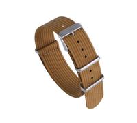 HTHRRFE Applicable NATO Allinone NATO Finewoven Nylon Woven Canvas Strap 18mm 19mm 20mm 22mm Style Breathable And Waterproof(Brown,18mm)