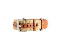 HTHRRFE Breathable Friendly Nylon Watchbands Compatible With Rolex Seiko Hamilton Omega Khaki Field Retro Waterproof Sweatroof Strap 20 22mm(Khaki-Steel,22mm)
