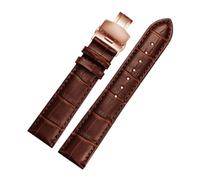 HTHRRFE Calfskin Leather Watchband Blue Men Women Strap Folding Buckle Wrist Band Compatible With Mido Omega CITIZEN Blue Angel Accessories 20 22 23(Blue White,15mm)