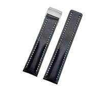 HTHRRFE Compatible With Breitling Leather Strap Super Marine Avenger Super Marine Aviation Timing Men's Bracelet Strap Installation Tool 22mm24mm(Dark blue,24mmNO Buckle)