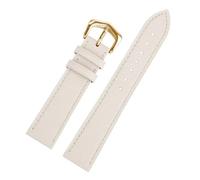 HTHRRFE Compatible With Cartie Tank London Solo Key Dumont Watch Strap Men's Genuine Leather Women 14 16 18 20 Wrist Strap Accessories(White Gold,16mm-Width)