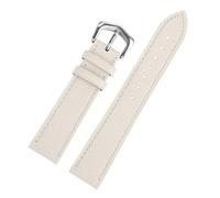 HTHRRFE Compatible With Cartie Tank London Solo Key Dumont Watch Strap Men's Genuine Leather Women 14 16 18 20 Wrist Strap Accessories(White Steel,16mm-Width)