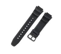 HTHRRFE Compatible With Casio AE-1200 F-108WH Slim Profile Watch Strap Adjustment Holes 18mm Special Buckle Lightweight Rubber Band Red Black Blue(Black-Black-K5)