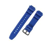 HTHRRFE Compatible With Casio AE-1200 F-108WH Slim Profile Watch Strap Adjustment Holes 18mm Special Buckle Lightweight Rubber Band Red Black Blue(Sky Blue-Black-K5)