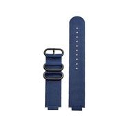 HTHRRFE Compatible With Casio GBA-800-1A GBA-800-7A GBA-800 GMA-B800 GA-800 GBD-800 GA110 Nylon Canvas Watch Strap Men Sport Watchband 16mm(Blue black)