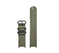 HTHRRFE Compatible With Casio PROTREK Series Mountaineering PRW-7000 PRW-7000FC Modified Canvas Nylon Watch Strap Men's Wristband(Green black)
