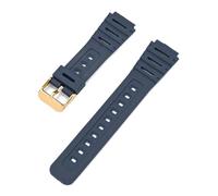 HTHRRFE Compatible With Casio Watch CA-53W CA-61W FT-100W W-520U Watchband Resin Strap Convex Waterproof Bracelet Men Wristband With Tool Accessory(Blue-G clasp)
