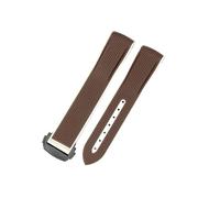 HTHRRFE Compatible With Omega Joint Swatch Woven Pattern Planet Men Women Watch Strap Silicone Outdoor 20mm Rubber Watchband(Brown-BK-Z3)