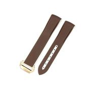 HTHRRFE Compatible With Omega Joint Swatch Woven Pattern Planet Men Women Watch Strap Silicone Outdoor 20mm Rubber Watchband(Brown-GD-Z3)