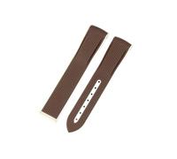 HTHRRFE Compatible With Omega Joint Swatch Woven Pattern Planet Men Women Watch Strap Silicone Outdoor 20mm Rubber Watchband(Brown-No)