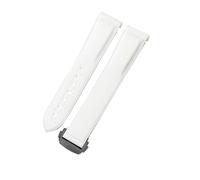 HTHRRFE Compatible With Omega Joint Swatch Woven Pattern Planet Men Women Watch Strap Silicone Outdoor 20mm Rubber Watchband(White-BK-Z3)