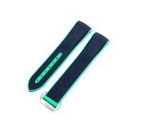 HTHRRFE Compatible With Omega Joint Swatch Woven Pattern Planet Men Women Watch Strap Silicone Outdoor 20mm Rubber Watchband(Peacock Green-ST-Z3)