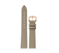 HTHRRFE Cowhide Watch Strap Compatible With Cartier SOLO London e 14 16 18 20mm Black Brown White Gray Men Women's Watchband Quick Release(Asphalt ash-RG pin,18mm)