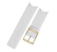 HTHRRFE Genuine Calf Leather Watch Band Red Watchband Case Compatible With CK Calvin Klein KOH23101 KOH23307 Watch Strap 22mm(White-gold)