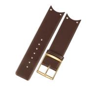 HTHRRFE Genuine Calf Leather Watch Band Red Watchband Case Compatible With CK Calvin Klein KOH23101 KOH23307 Watch Strap 22mm(Brown-gold)