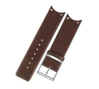HTHRRFE Genuine Calf Leather Watch Band Red Watchband Case Compatible With CK Calvin Klein KOH23101 KOH23307 Watch Strap 22mm(Brown-silver)