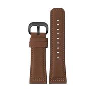 HTHRRFE Genuine Leather Watch Band Compatible With Sevenfriday Men's Watch Strap Q203 M203 P1 P2 S2 M2 Q2 03 01 02 Brown Blue Cowhide 28mm(Dark Brown-black)