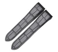 HTHRRFE Genuine Leather Watch Strap Compatible With Cartier Santos Santos 100 Men's And Women's Folding Buckle Watchband 20mm 23mm(Black-No buckle,23mm)