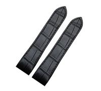 HTHRRFE Genuine Leather Watch Strap Compatible With Cartier Santos100 Sweat-Proof Men Women Watchband Accessories 20mm 23mm Bracelet(Black no buckle,23mm)