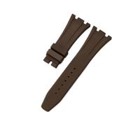 HTHRRFE Get The Perfect Compatible With AP Aibi 15703 Watch With This Black Silicone Watchband - Resin Rubber And Silicone Accessories Included(Brown-No Buckle)