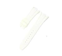 HTHRRFE Get The Perfect Compatible With AP Aibi 15703 Watch With This Black Silicone Watchband - Resin Rubber And Silicone Accessories Included(White-No Buckle)
