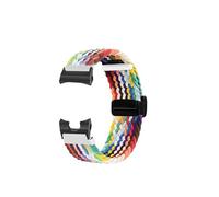 HTHRRFE GWR-B1000 Elasticity Nylon Strap Compatible With Casio 5588 GWR-B1000-1A1PR Modified Fabric Watchband Men Bracelet Wristband(Rainbow black)