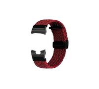 HTHRRFE GWR-B1000 Elasticity Nylon Strap Compatible With Casio 5588 GWR-B1000-1A1PR Modified Fabric Watchband Men Bracelet Wristband(Black sand red)