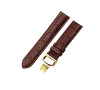 HTHRRFE Handmade Genuine Leather Watch Strap Compatible With Tissot 1853 Le Locle T41 T006 Starfish Junya Duruer Men And Women 19mm Watchband(Brown-Golden-B1,21mm)