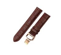 HTHRRFE Handmade Genuine Leather Watch Strap Compatible With Tissot 1853 Le Locle T41 T006 Starfish Junya Duruer Men And Women 19mm Watchband(Brown-Rose-B1,19mm)